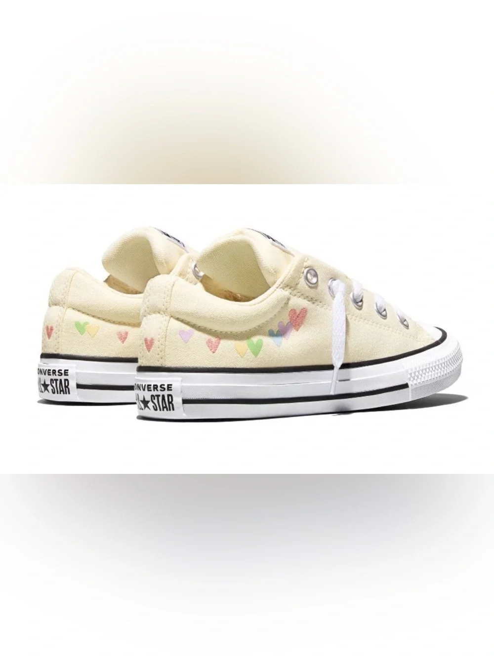 Converse Kids' Street Ox Low Top  Embroidered Hearts Sneakers